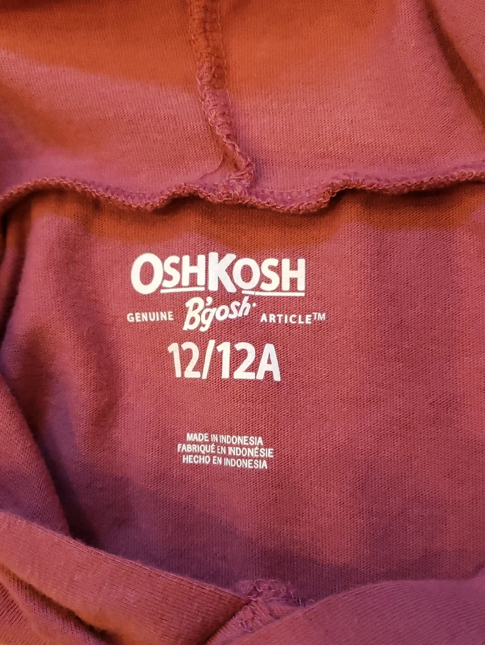 OshKosh Boys Size 12 Tank Top And Short Sleeve Hoodie